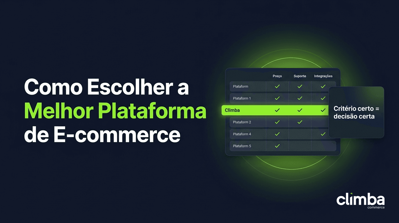Melhor Plataforma de E-commerce do Brasil: Como Escolher em 2026