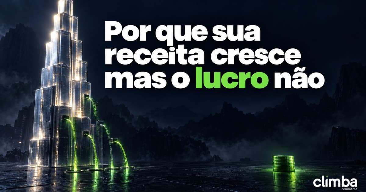 Por que sua receita cresce mas o lucro não (e como enxergar a sobra de cada pedido)